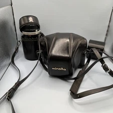 Minolta SRT 101 35mm SLR Film Camera Body Only + Accessories