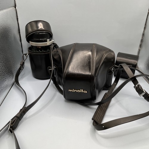 Minolta SRT 101 35mm SLR Film Camera Body Only + Accessories