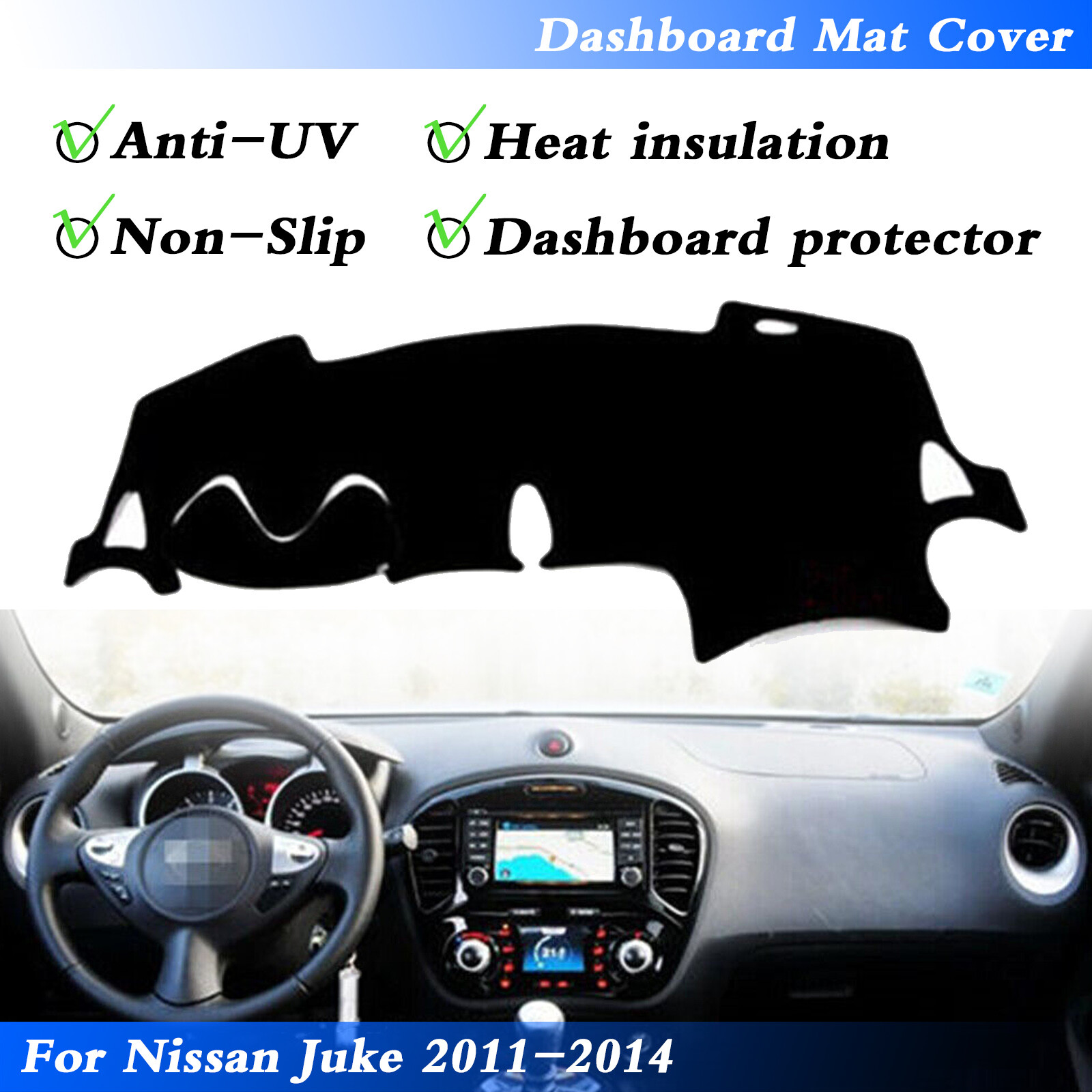 For Nissan Juke 2011 2012 2013 2014 Dashboard Dash Mat DashMat Sun