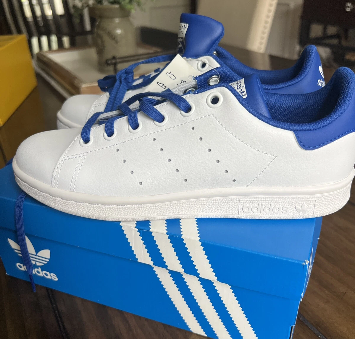 Stan smith hotsell kids Blue