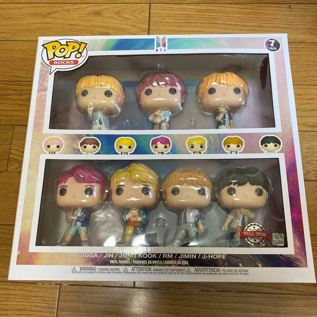 BTS Funko Pop ! 7 Pack Rocks Figure Musician Group Idol Authentic