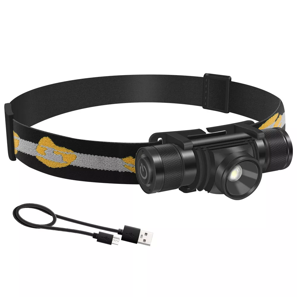 BORUIT Zoom Rechargeable Headlights Camping Hiking LED Lights