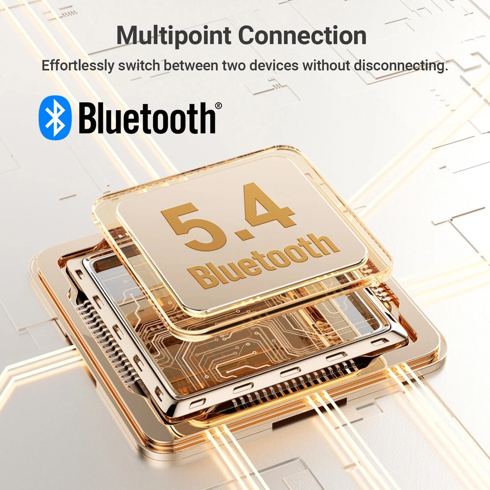 Auriculares inalámbricos Edifier V80 Bluetooth 5.4 híbridos ANC audio de alta resolución Foto 4 de 4