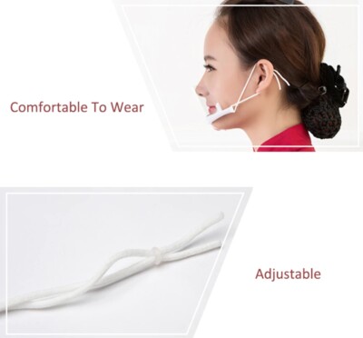 Clear Plastic Anti-Fog Mouth Shield - Face Protection For Restaurant & Food Service