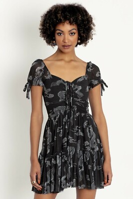 Blackmilk Lucky Dragon Short Tea Party Dress Size Small S | eBay