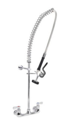 BK Resources BKF-SMPR-WB-G - OptiFlow Pre-Rinse Assembly w/12 in Wall Bracket