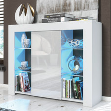 Modern Sideboard Display Cabinet Cupboard TV Stand Living Room High Gloss Doors