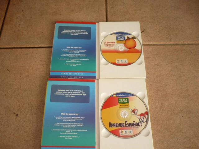 LEARN SPANISH-CD-Rom-Beginners & Vocab Bulider-Eurotalk Interactive-Windows-MAC - Image 2 of 3