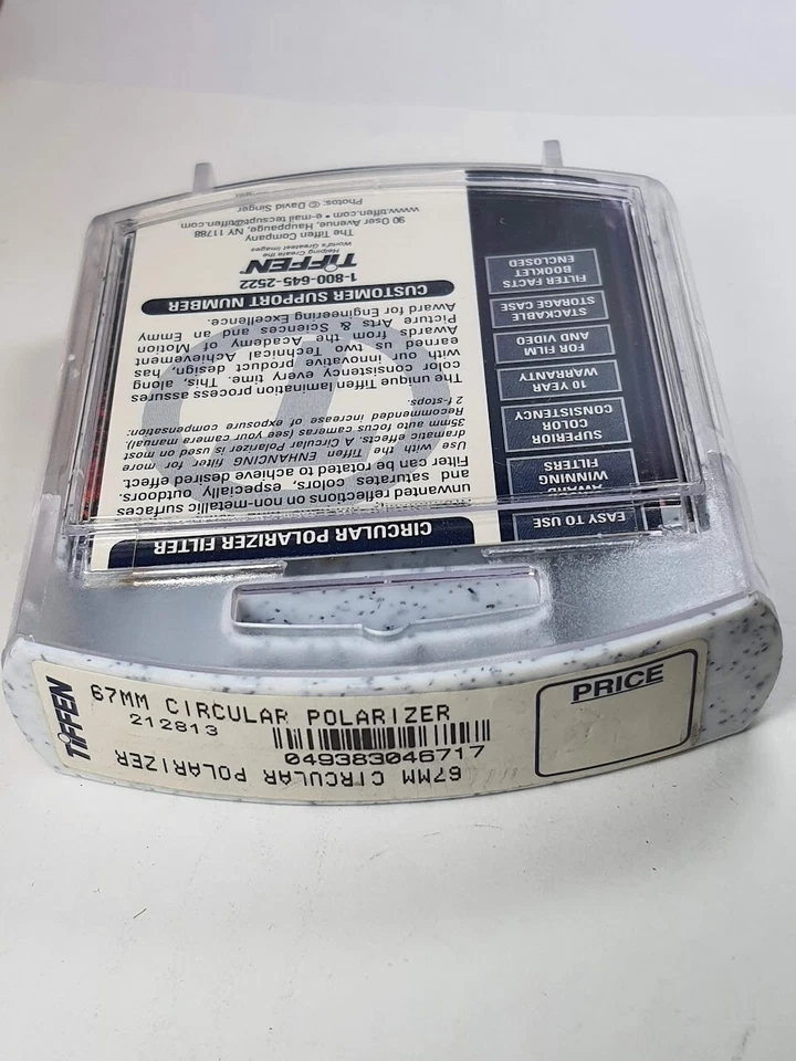 TiFFEN 67mm Circular Polarizer CPL Glass Lens Filter P-CL 67 mm PL-C E67 E-67 US - Image 2 of 4