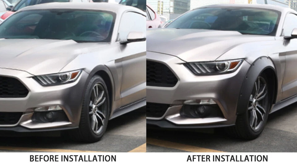 4X 31" For Volkswagen Jetta Universal Fender Flares Wheel Arches Wide Body Kit - Image 4 of 4