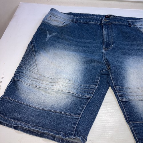 SouthPole Denim Jean Shorts Jorts Blue Stretch Sz 46 - Picture 2 of 7