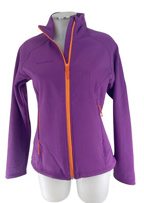 Mammut SOFtech Softshelljacke S Damen lila + orange Webpelz Ladakh aster-flame