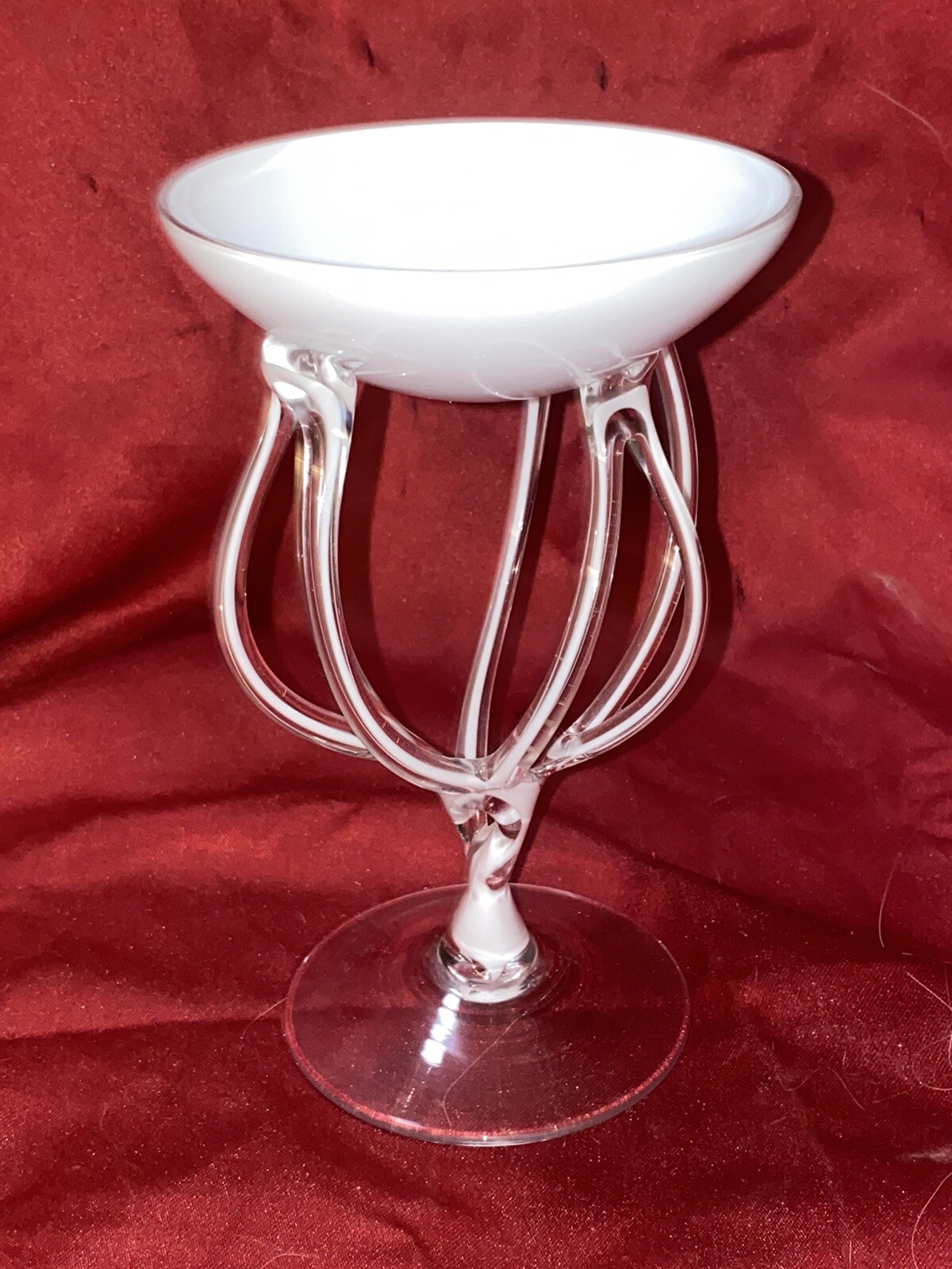 Jozefina Krosno Vase Poland Octopus Jellyfish Art Glass Bowl Sculpture