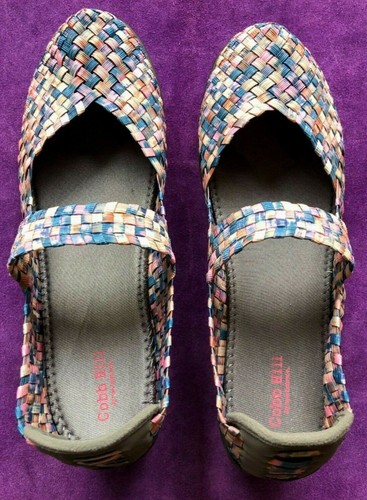 COBB HILL MULTI-COLOR WOVEN SLIP ON ~ STYLE, MANTRA ~ WOMAN’S SHOE ~ SIZE 10M - Picture 6 of 10