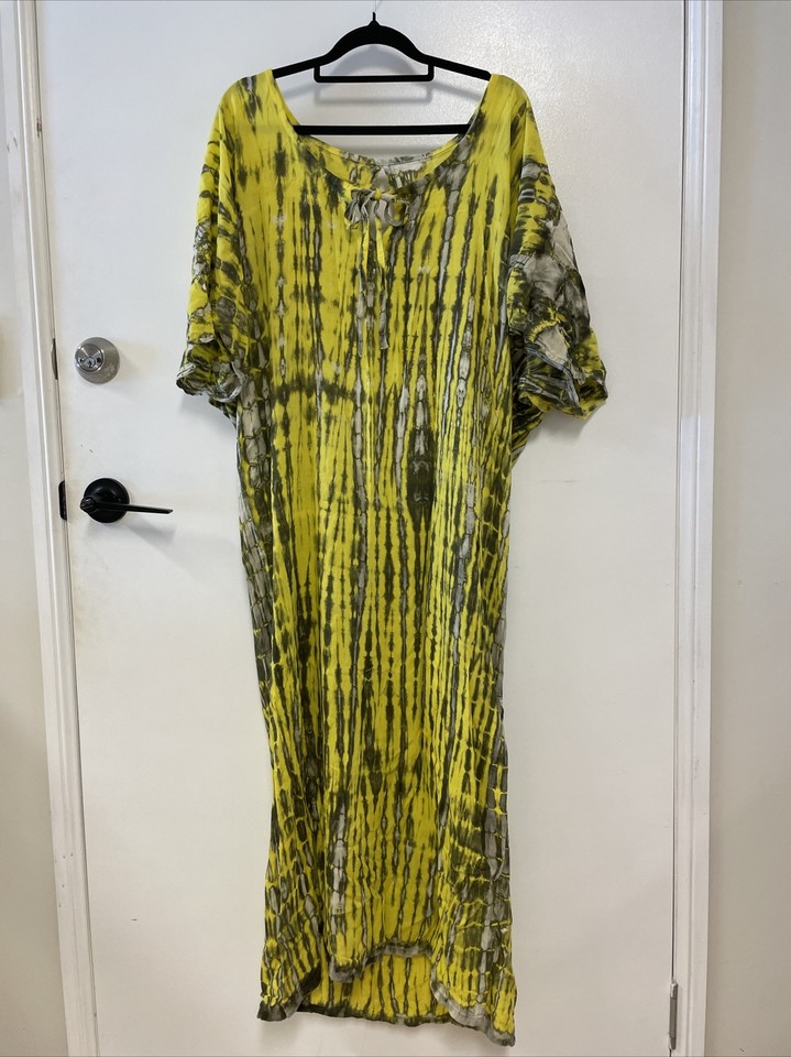 BALI Indo Tie Dye Kaftan Maxi size M/L S 21