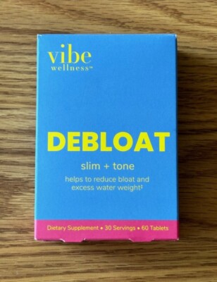 Exp 2028-10 Vibe Wellness DEBLOAT - Slim + Tone - Dietary Supplement 60 Tablets