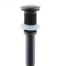 Black Oil Rubbed Brass Bathroom Sink Non-Overflow Pop Up Drain Assembly 2sd022