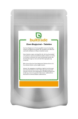 100 g Eisenbisglycinat Tabletten | Bisglycinat | Eisen | Buxtrade | Tabs |