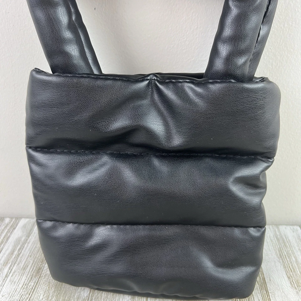 Bolso de Mano Rachel Zoe Negro Acolchado Mini Puffer Nuevo con Etiquetas Foto 3 de 4