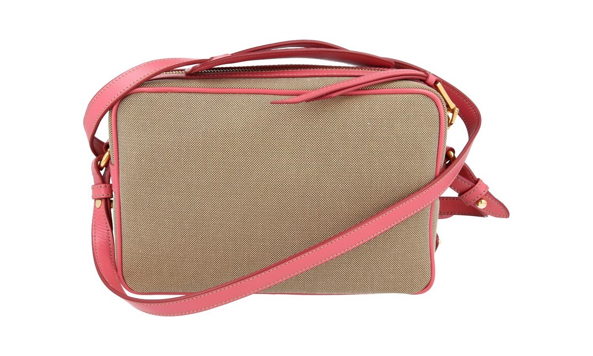 PRADA LOGO JACQUARD SHOULDER BAG HANDBAG CROSSBODY CANVAS | eBay