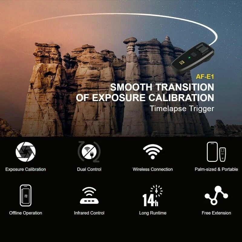 ZEAPON AF-E1 Timelapse Trigger Photography Accessories for Nikon Canon Sony DSLR - Image 2 of 4