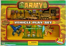 Ja-Ru Inc. Army Vehicle 28 Piece Play Set Die-Cast Vehicles With Accessories