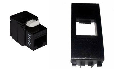 DATA NETWORK SOCKET (FRUIT + FRUIT) TOOLLESS UTP CAT 6A VIMAR ARKE' ARKè METAL