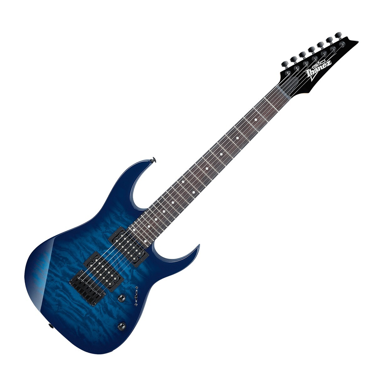 Ibanez GRG7221QA 7 Strings Electric Guitar Transparent Blue Ibanez GRG7221QA 7 Strings Electric Guitar Transparent Blue