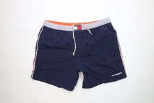 Vintage 90s Tommy Hilfiger Mens XL Spell Out Striped Lined Shorts Swim Trunks