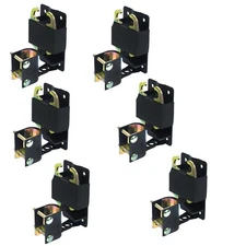 6PK Cattle Fence Lockable Gate Latch 2 Way Small Black Replace Speeco S16100700