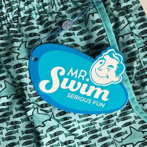 Men's Mr. Swim Shark Attack Mesh Lined Swim Trunks Size XL ~ NEW - Picture 4 of 6