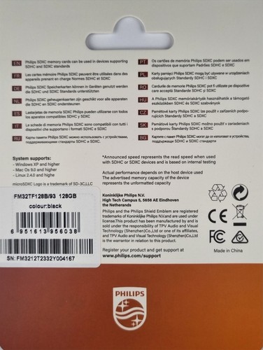 Philips 128 GB Micro SD Ultra Speed up to 100 MB/s Class 10 UHS Speed Class 3 U3 - Picture 13 of 15
