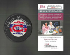 Red Berenson Signed Montreal Canadiens Trench Puck JSA COA
