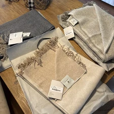 Lanerossi Italian Wool Ulisse Calais & Northland Throws Blankets Set of 3