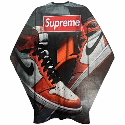 THE SHAVE FACTORY BARBER CAPE - SUPREME RETRO SHOES