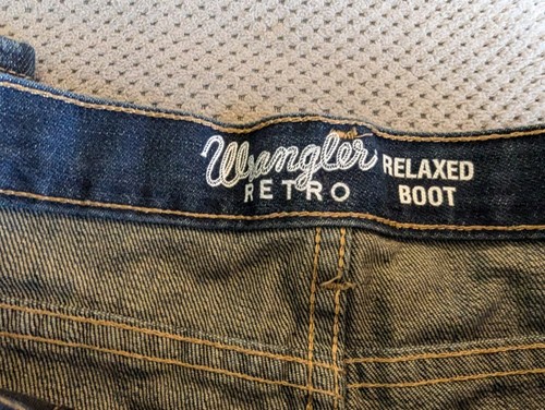 Wrangler Retro Relaxed Boot Western Denim Jeans Boys Size Regular BRT20NS Cowboy - Picture 3 of 10