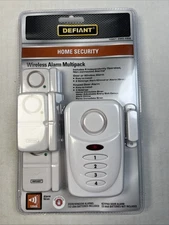 Defiant Wireless Door Window Alarm Kit 4pc Home Security Entry Alert System