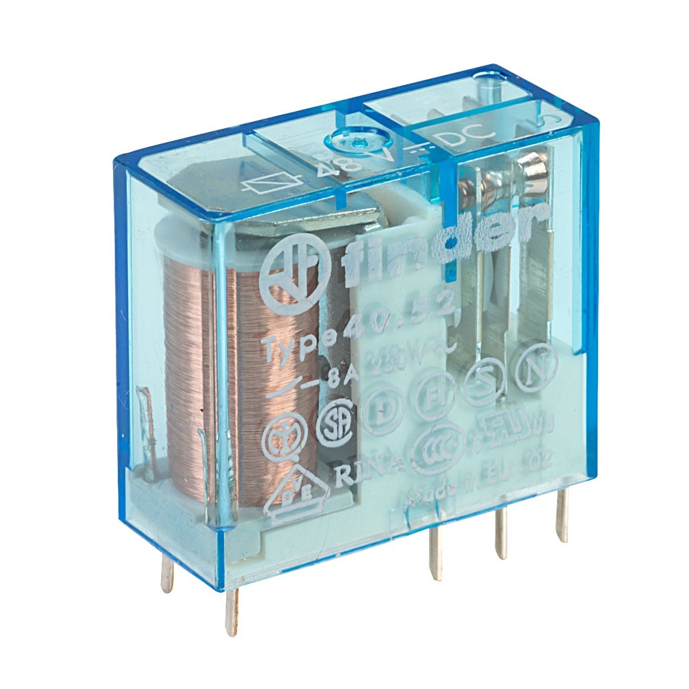 Finder 48V Relay (Miniature) DPDT DC 8A
