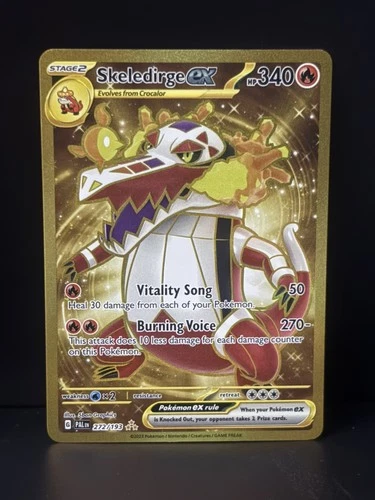 Skeledirge ex 272/193 Paldea Evolved S&V Gold Hyper Rare Pokemon TCG Card NM