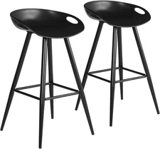 Set of 2 Modern Simple Bar Stools,32.3" Counter Height Bar Stools Bar Chair with