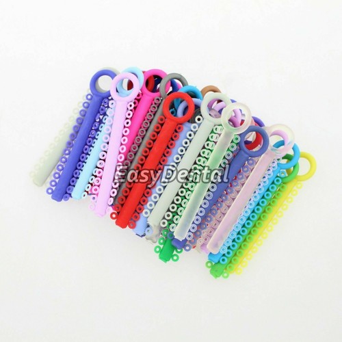 1040 Pezzi Elastici Ortodontici Dentali Tutori Elastici Legature Fascette 36 Colori - Foto 13 di 86