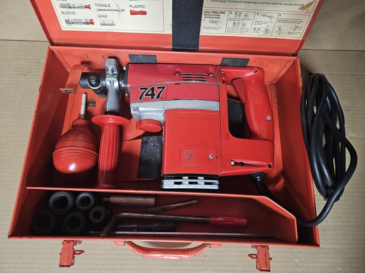 Red Head 747 Roto Stop Hammer with Case and accessories | eBay