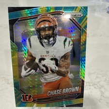 2025 Panini Prizm - Chase Brown #130 Hyper Prizm /200