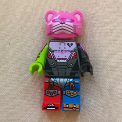 LEGO Minifigures Minifigure Pink Bear Headgear Printed Torso Mixed Legs - Image 1 of 3