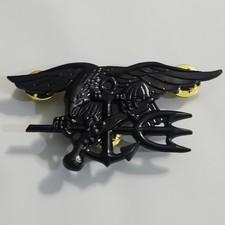 US Navy Seal Eagle Anchor Trident Medal Uniforme Naval Special Forces Badge Noir
