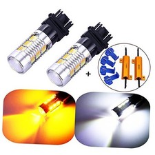 3157 3057 3357 4157 Canbus Turn Signal White Yellow Switchback LED Light Bulbs