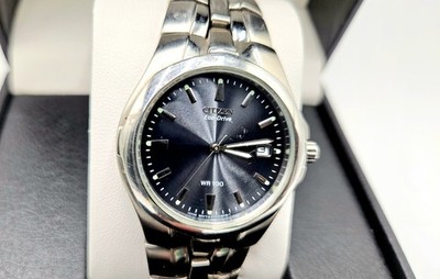 Citizen Eco-Drive Titanium WR100 Men s Watch 40mm, Black Dial