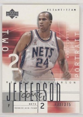 2001-02 Upper Deck Flight Team 133/375 Richard Jefferson (Portrait) #132 0ez9