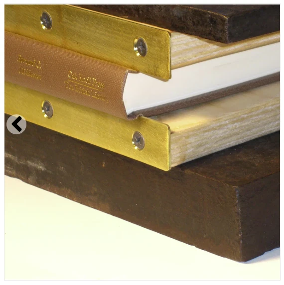 Brass Edged Bookbinding Boards Durable Tools for Professional Book Repair. - Image 4 of 4