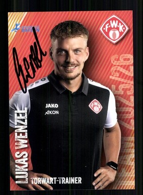 Lukas Wenzel Autogrammkarte Würzburger Kickers 2025-26 Original Signiert